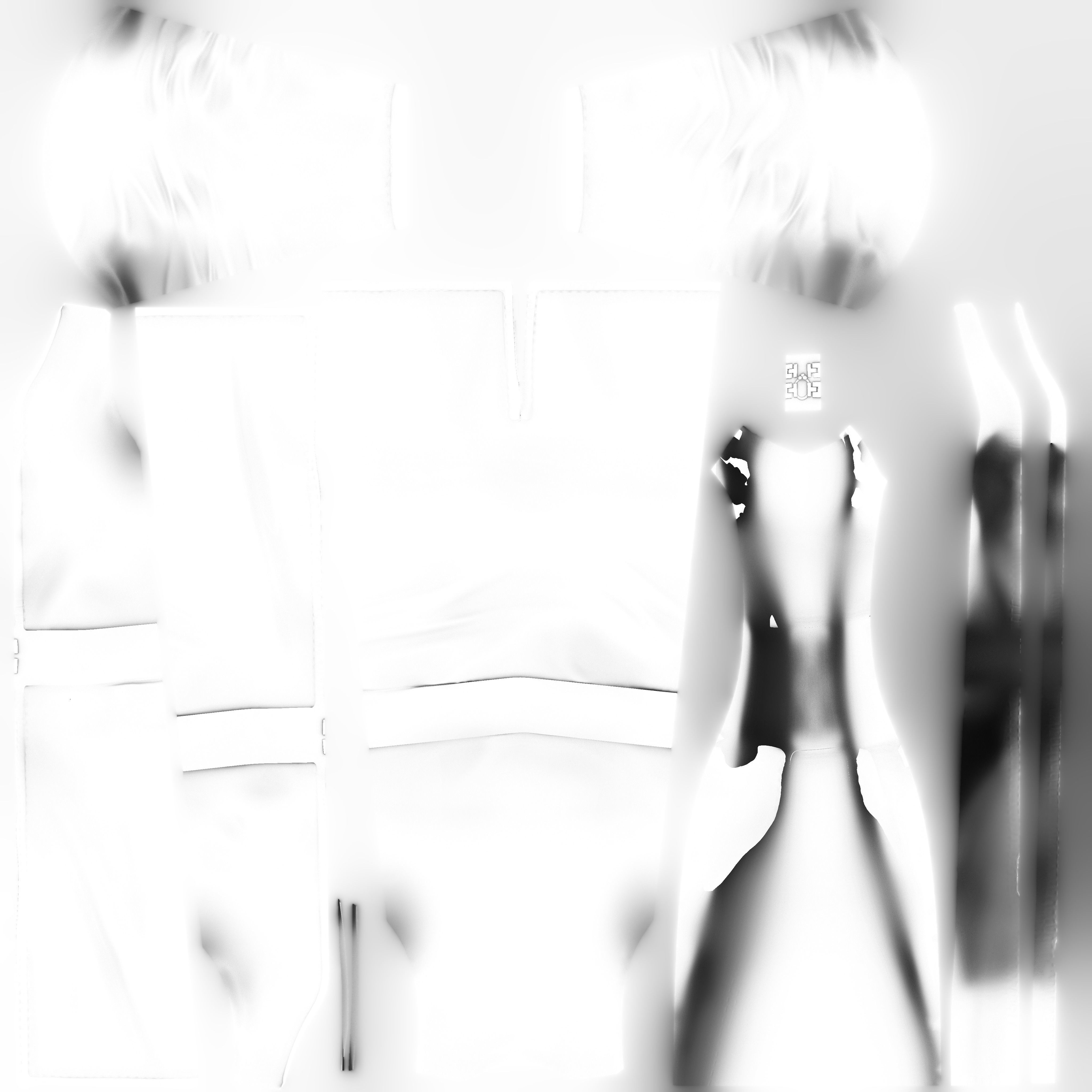 Long Leather Coat Low-poly 3D model_13