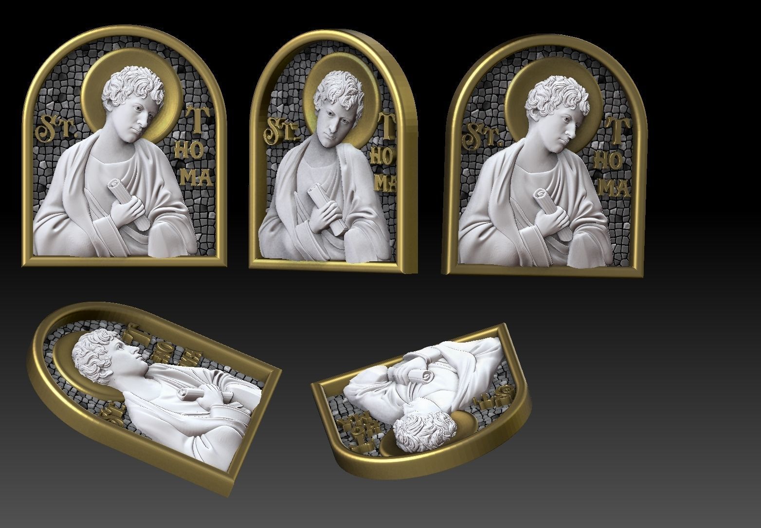 saint  Thomas the Apostle CNC 3D PRINTING MODEL 3D print model_3
