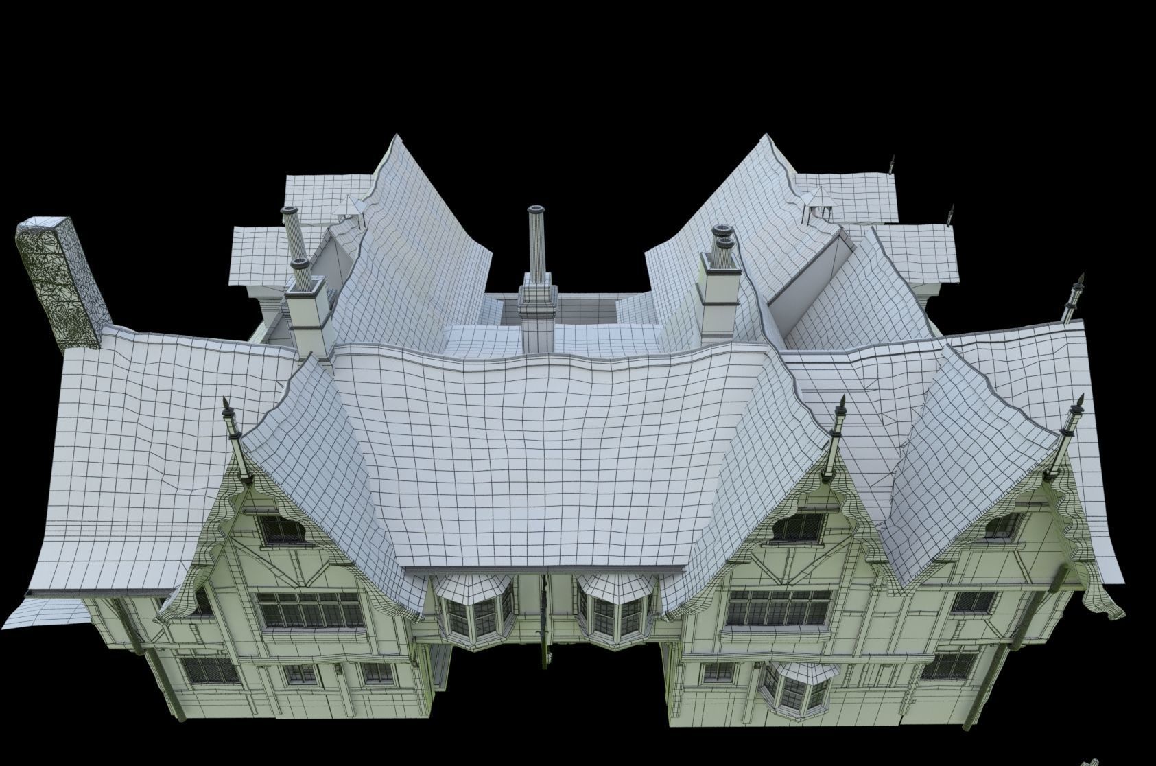 Tudor Pub Inn Tavern 3D model_32