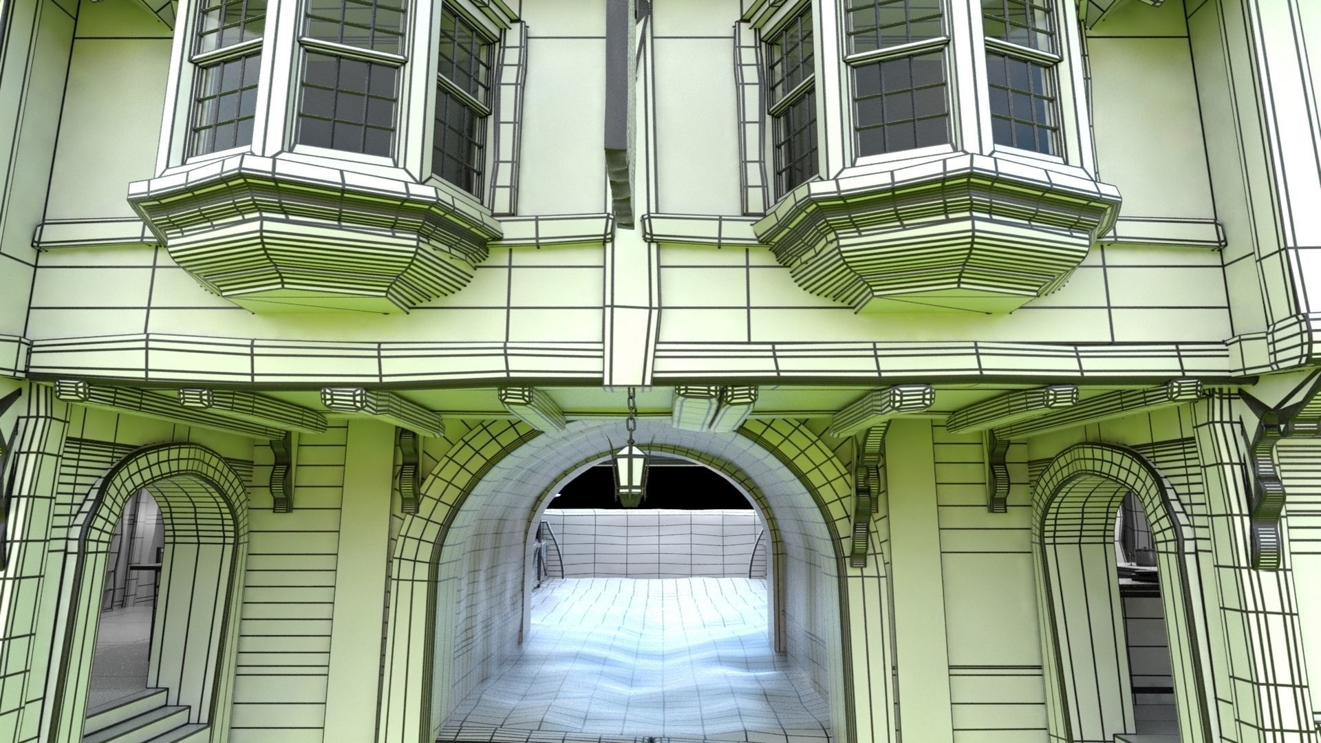 Tudor Pub Inn Tavern 3D model_27