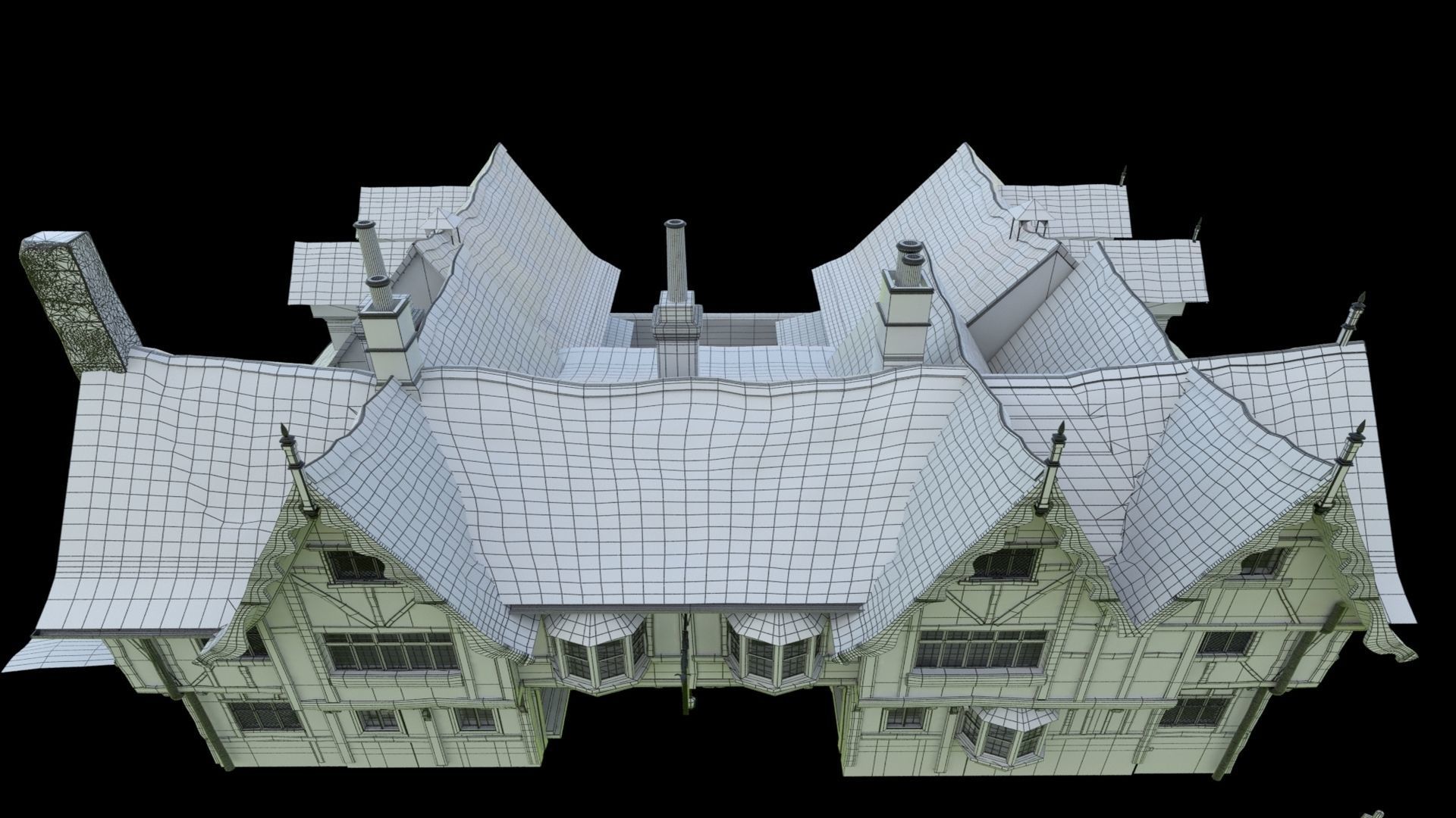 Tudor Pub Inn Tavern 3D model_33