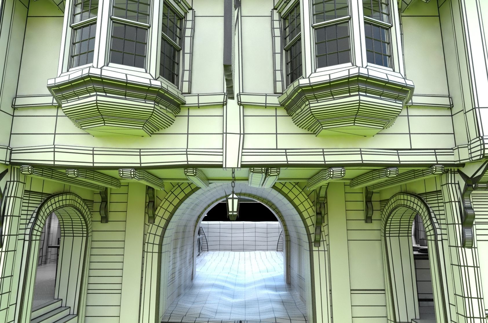 Tudor Pub Inn Tavern 3D model_26