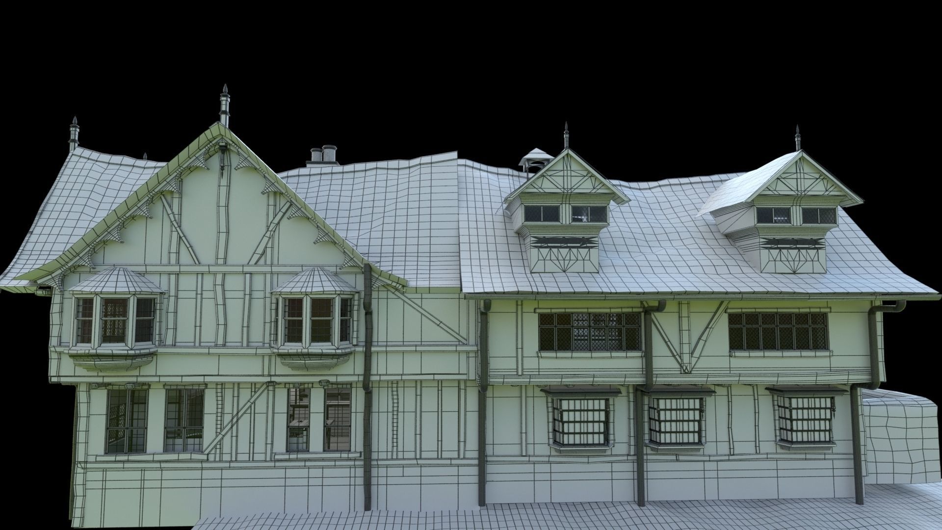 Tudor Pub Inn Tavern 3D model_31