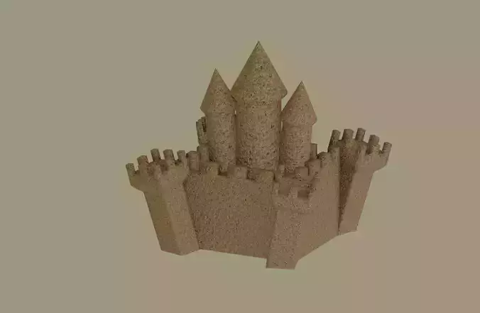 Sandcastle 3D model