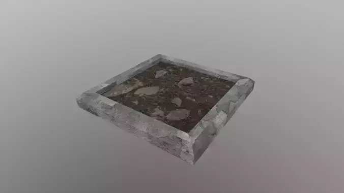 Tree Base Free low-poly 3D model