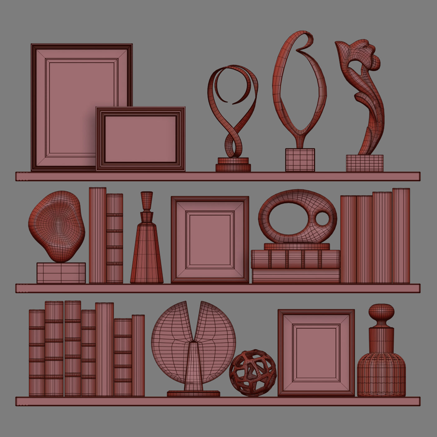 Decor Set 142 3D model_4