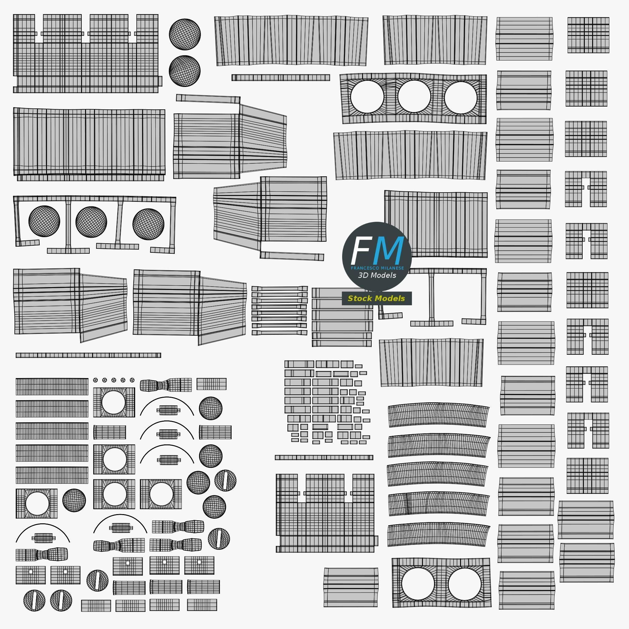 Board mounted screw terminals 3D model_11