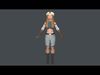 Elf rogue Low-poly 3D model_1