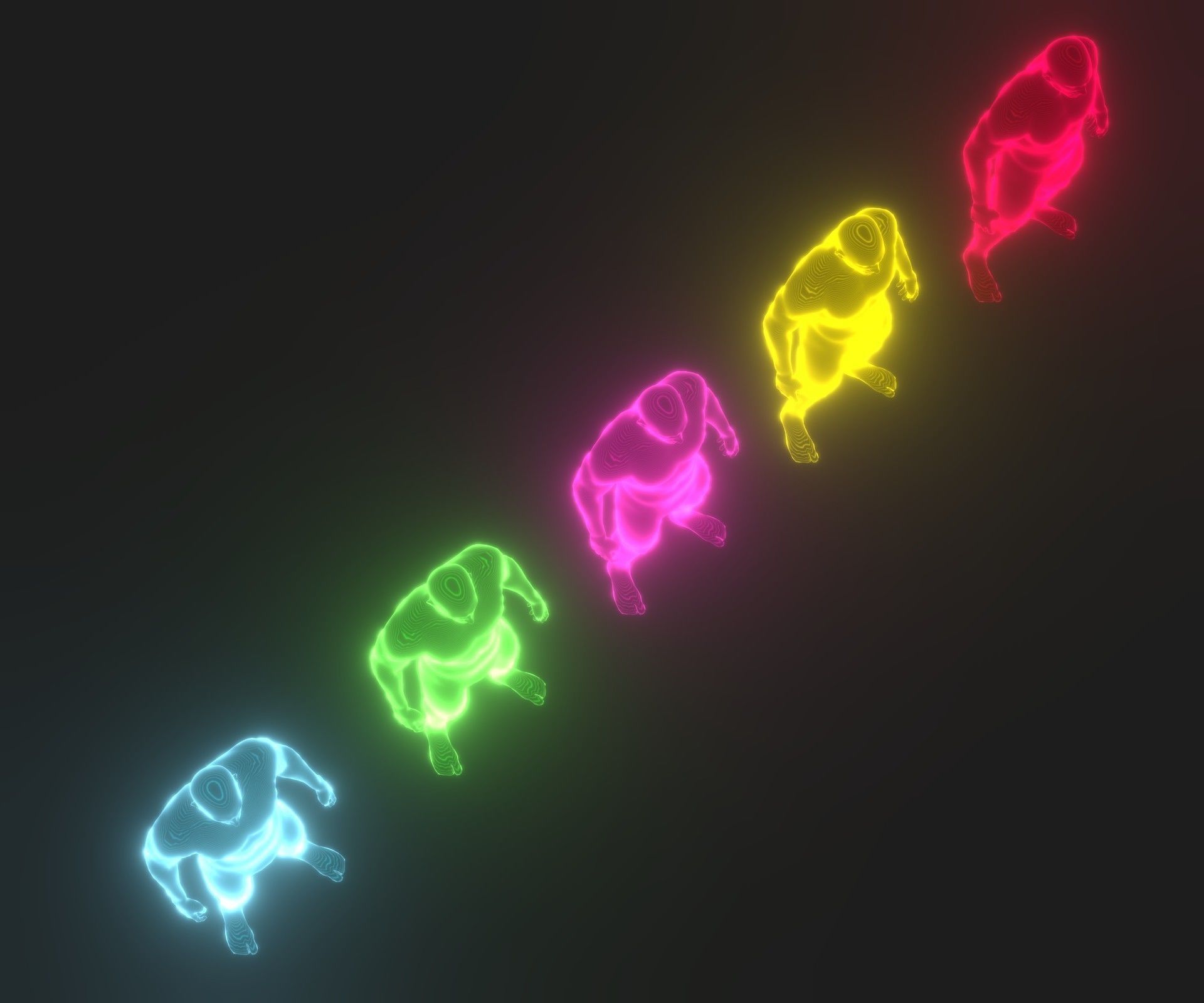 Animated Human Hologram Male and Female Collection _10