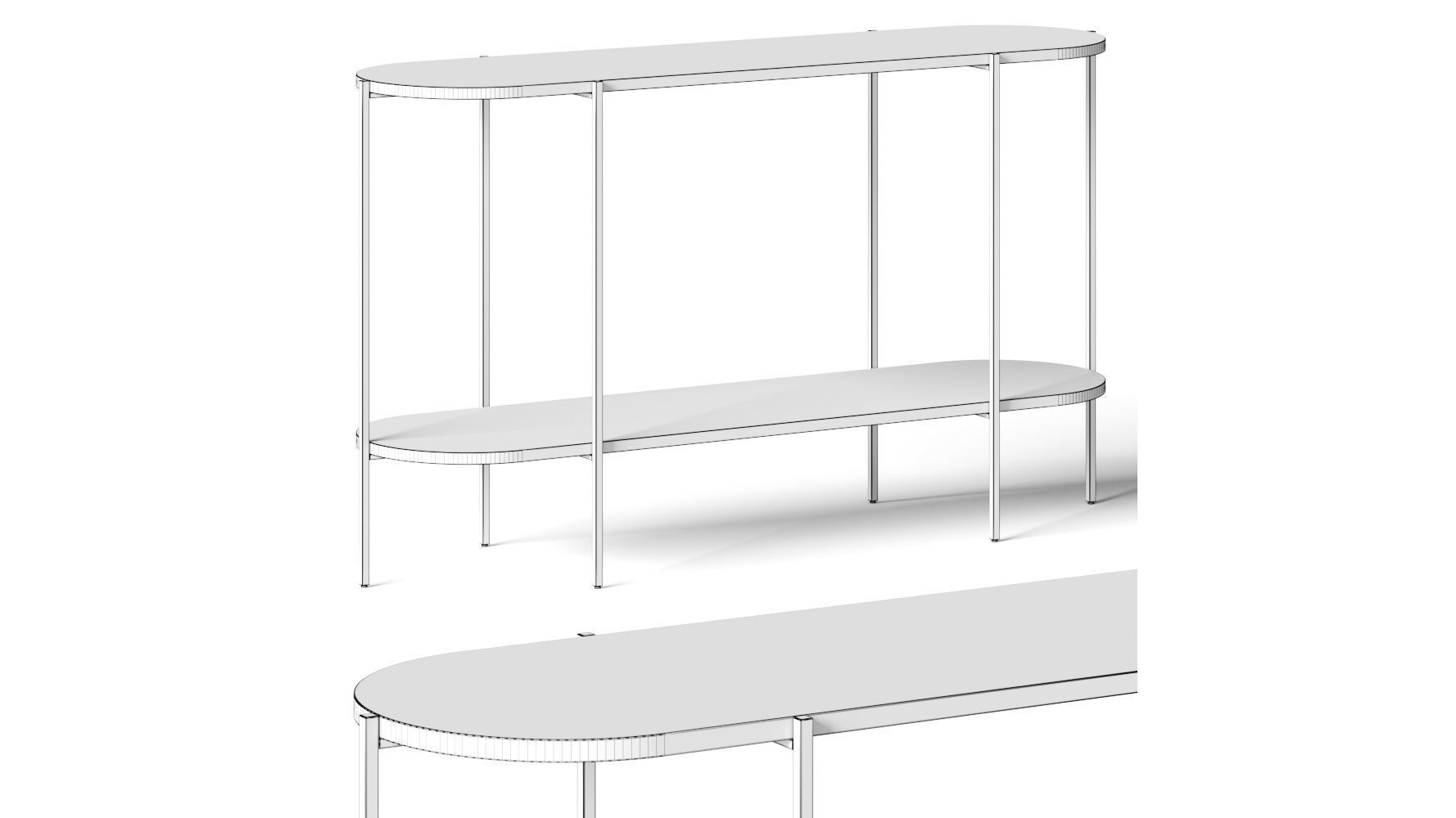 La Forma Palmia Console Table 3D model_1