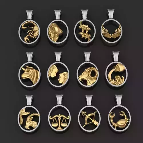 Zodiac Signs Pack Printable 3D print model