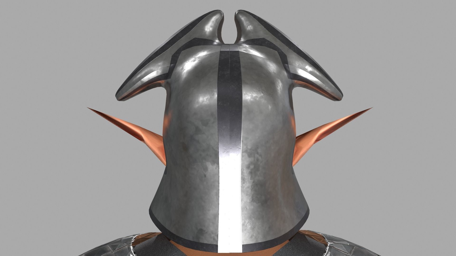 Elf knight Low-poly 3D model_10