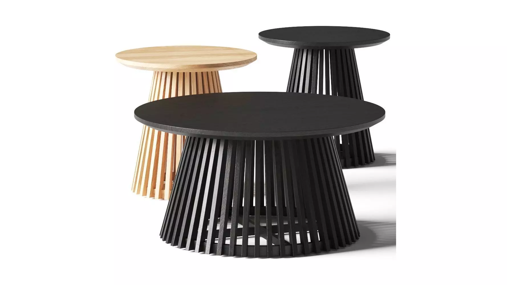 La Forma Irune Coffee and Side Tables 3D model_0