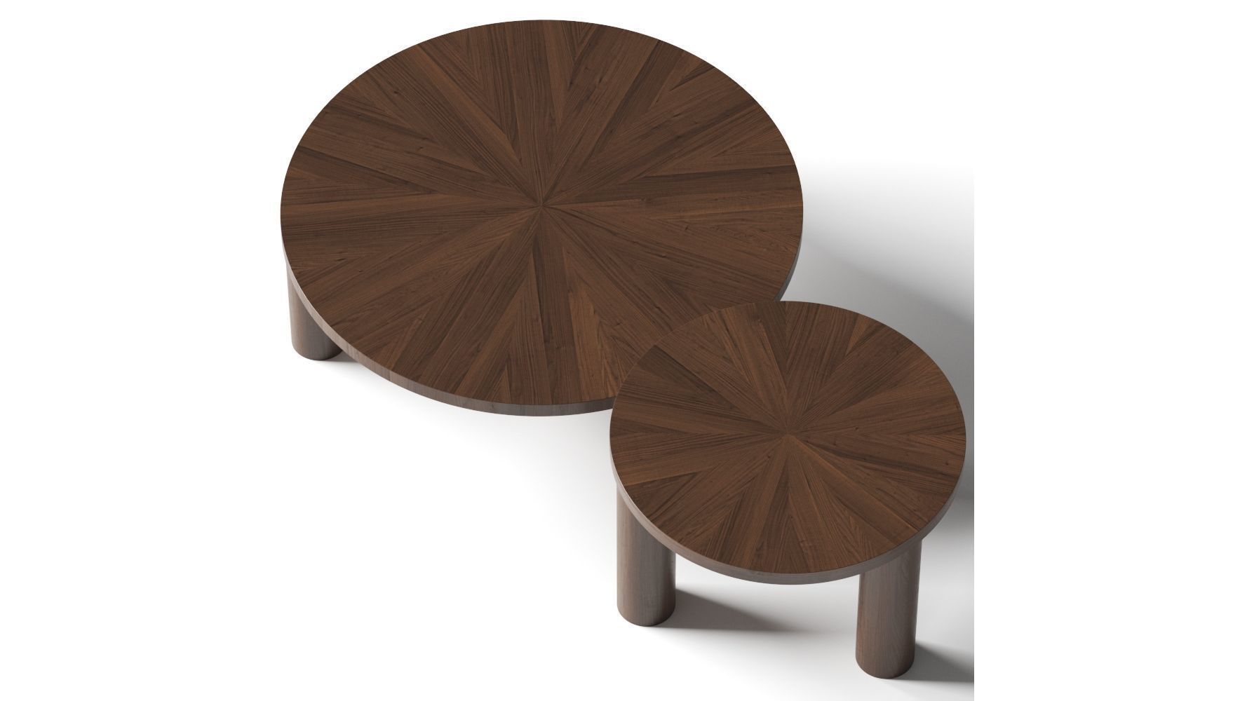 Post Coffee Tables 3D model_1
