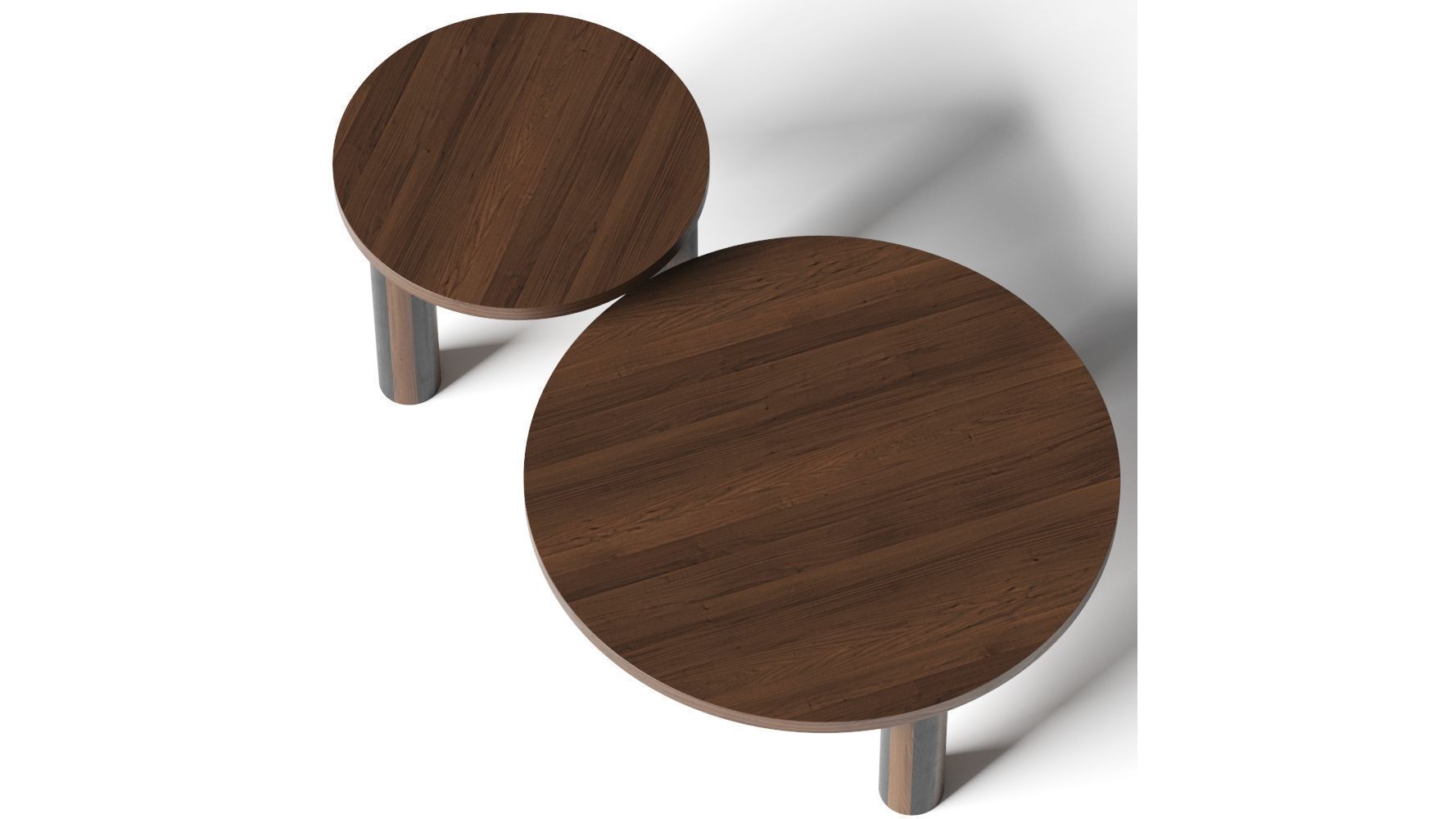 Post Coffee Tables 3D model_2