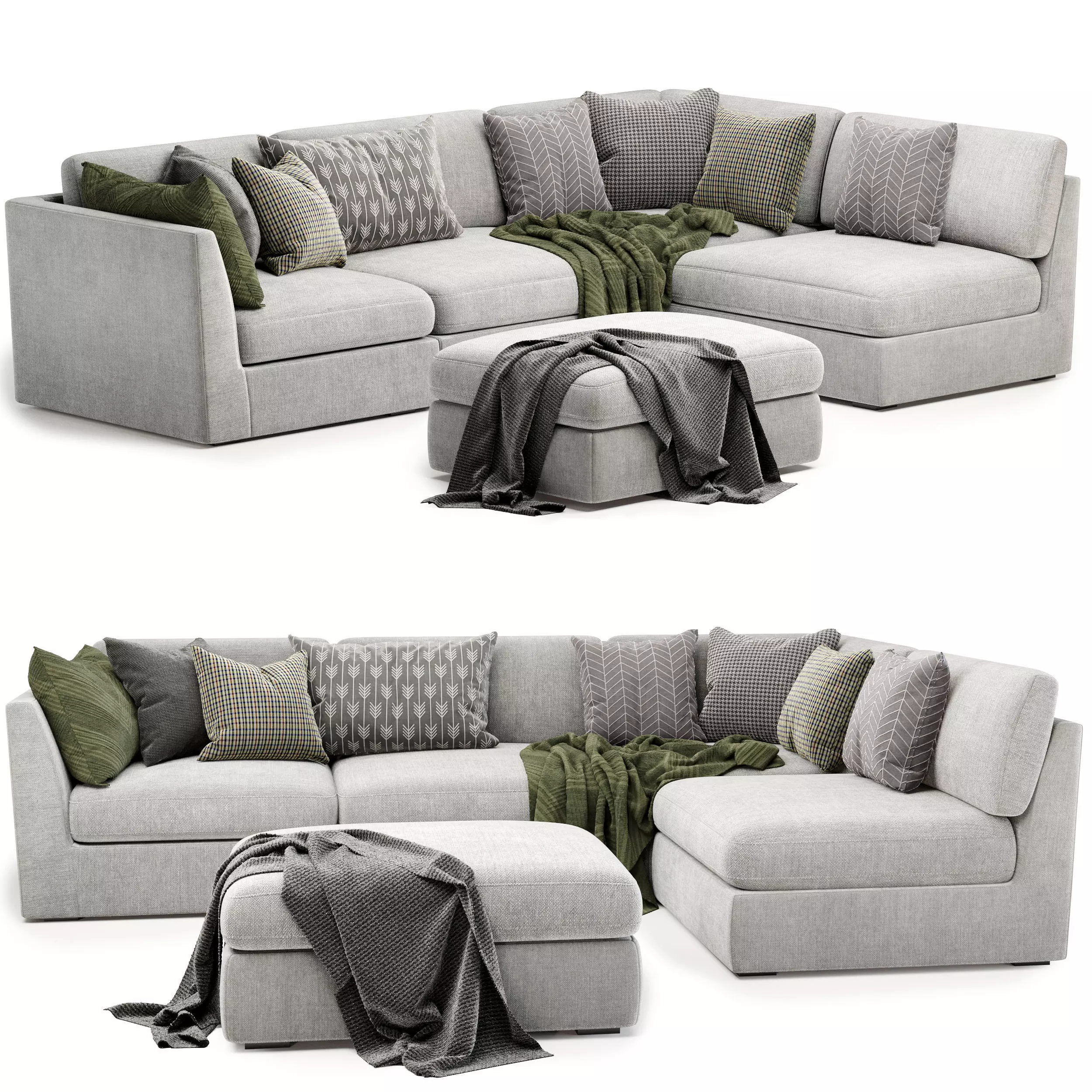 Ovo modular sofa 3D model_0