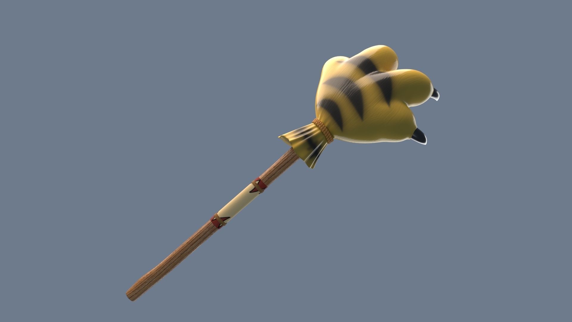 Monster Hunter Pet weapon cat paw hammer world rise capcom game 3D model_1
