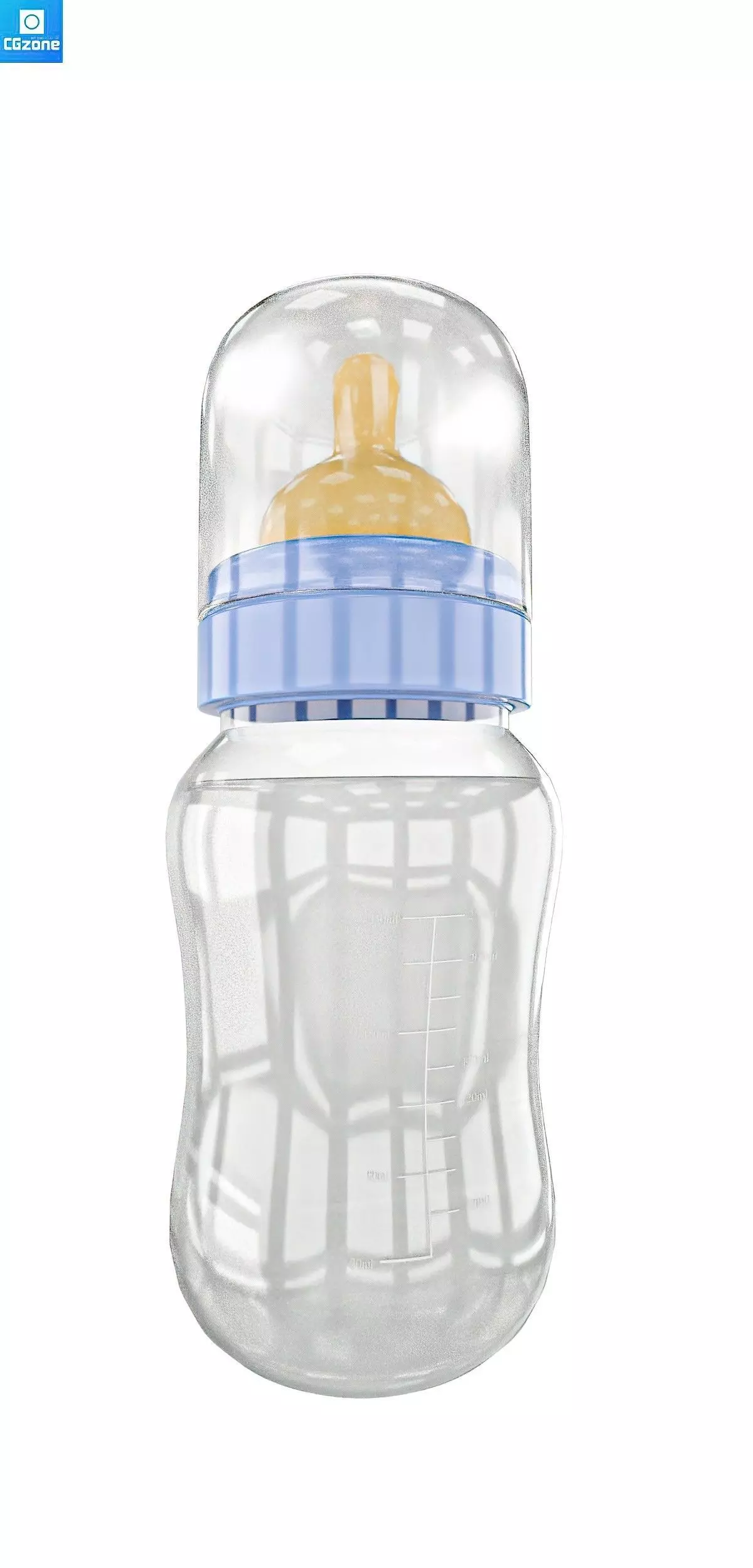 Baby Milk Bottle Low-poly 3D model