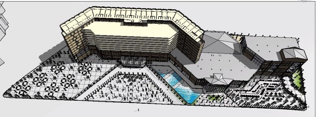 Hotel compelete revit projec 3D model_2