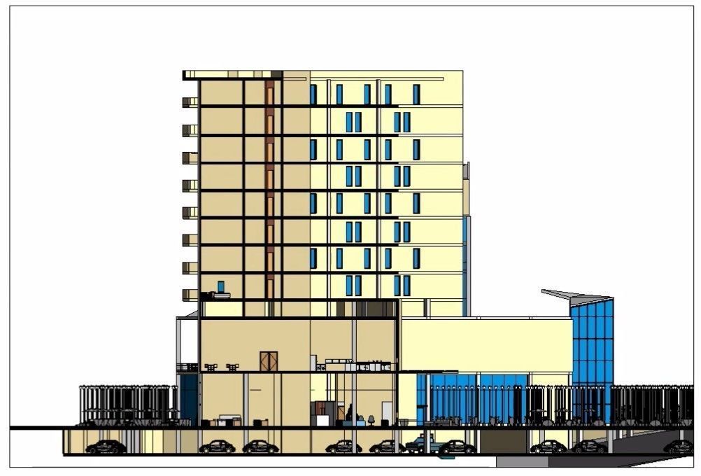 Hotel compelete revit projec 3D model_29