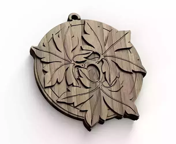 HM Leaf Keychain 3D print model