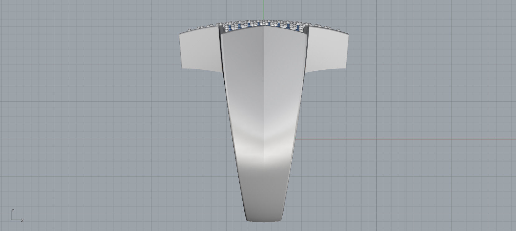 6 Angles Pave Star Ring Style 5 Size US 9 3D print model_5