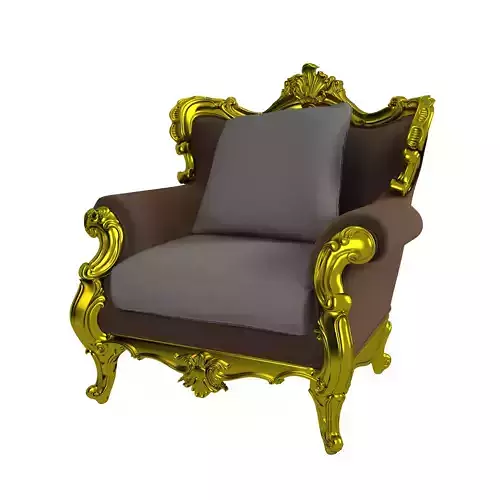 Gold Sofa  Free 3D print model