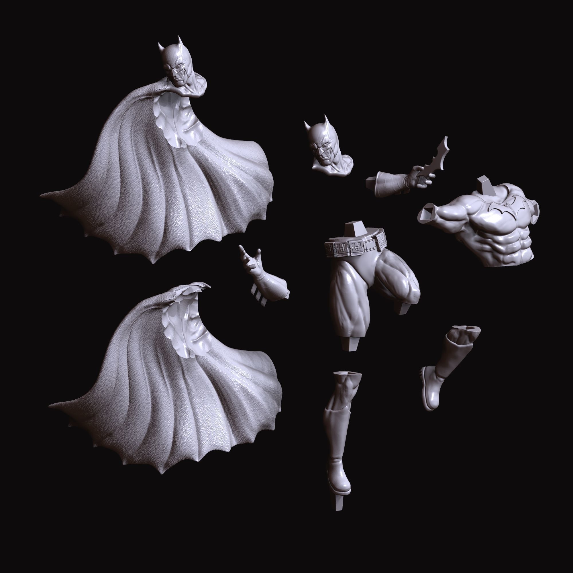 Batman The Darkest Night 3D print model_4