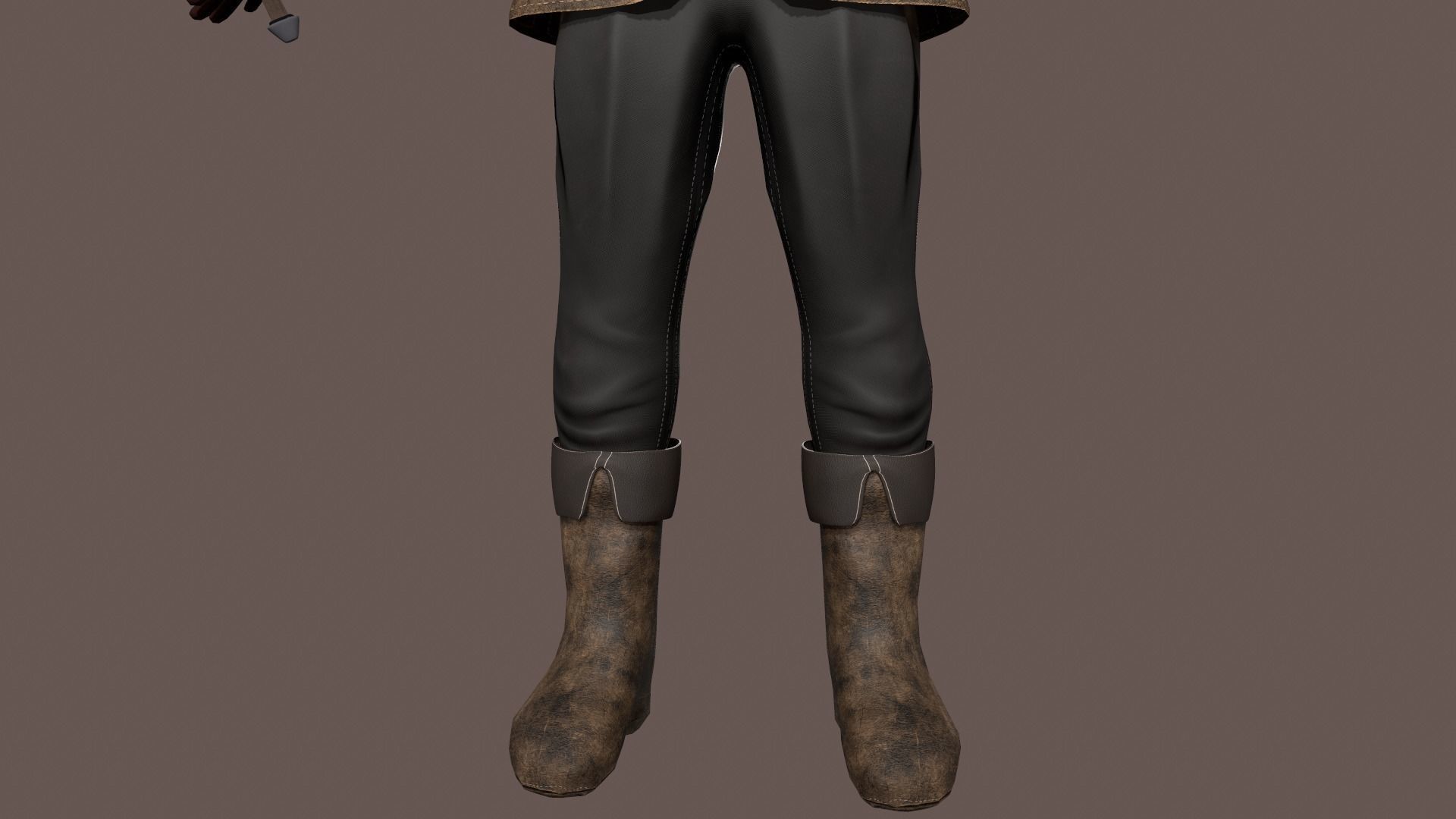 Elf Warrior Low-poly 3D model_9