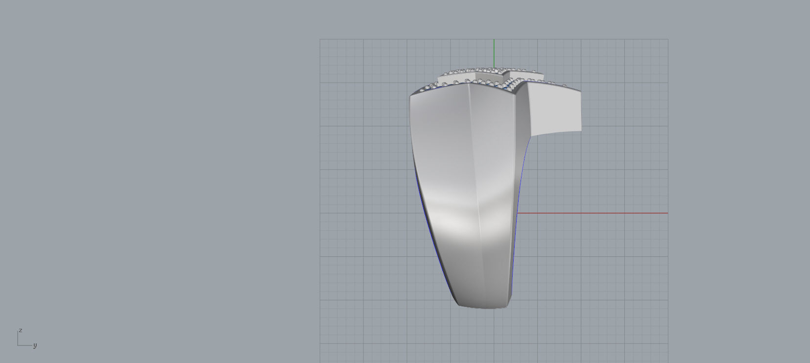 5 Angles Pave Small Star Ring Style 1 Size US 9 3D print model_5