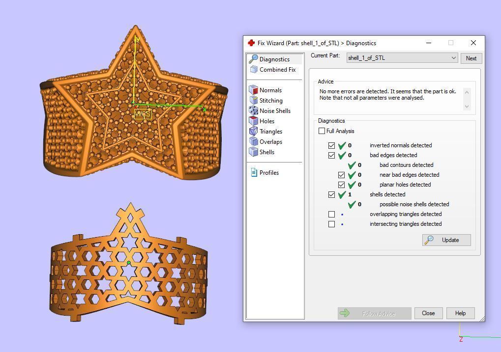5 Angles Pave Small Star Ring Style 2 Size US 9 3D print model_10