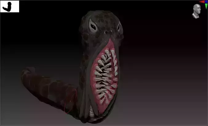 Alien Monster Worm