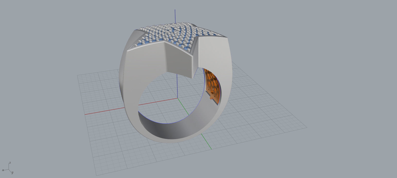 5 Angles Pave Small Star Ring Style 4 Size US 9 3D print model_8