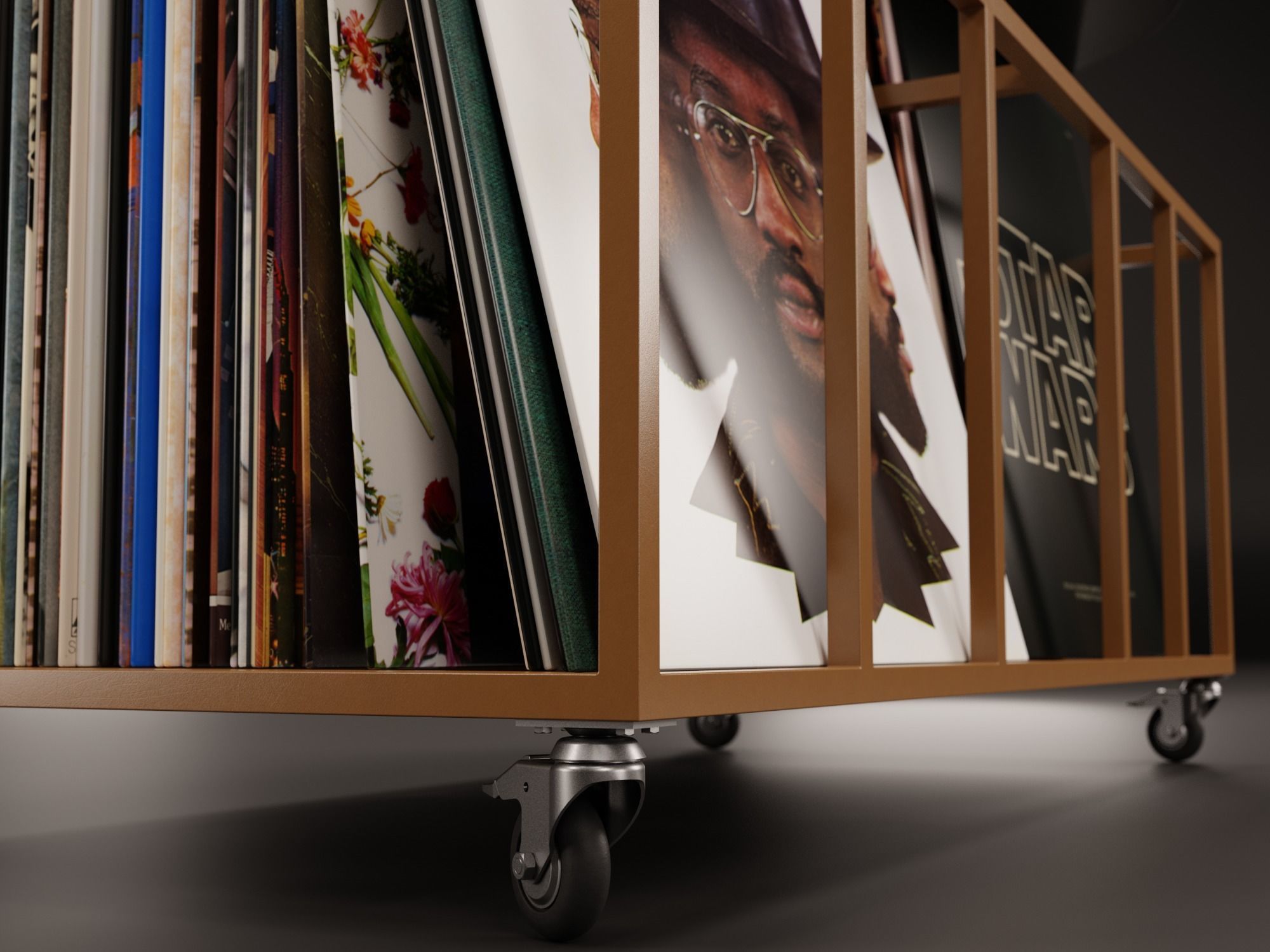 Vinyl Storage No30 with 5 Color Variations 3D model_12