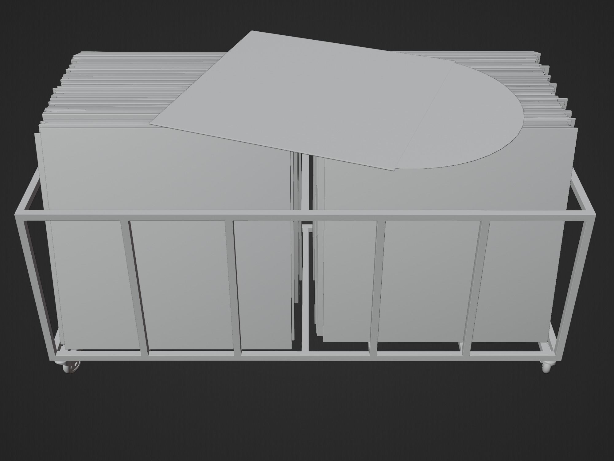 Vinyl Storage No30 with 5 Color Variations 3D model_22