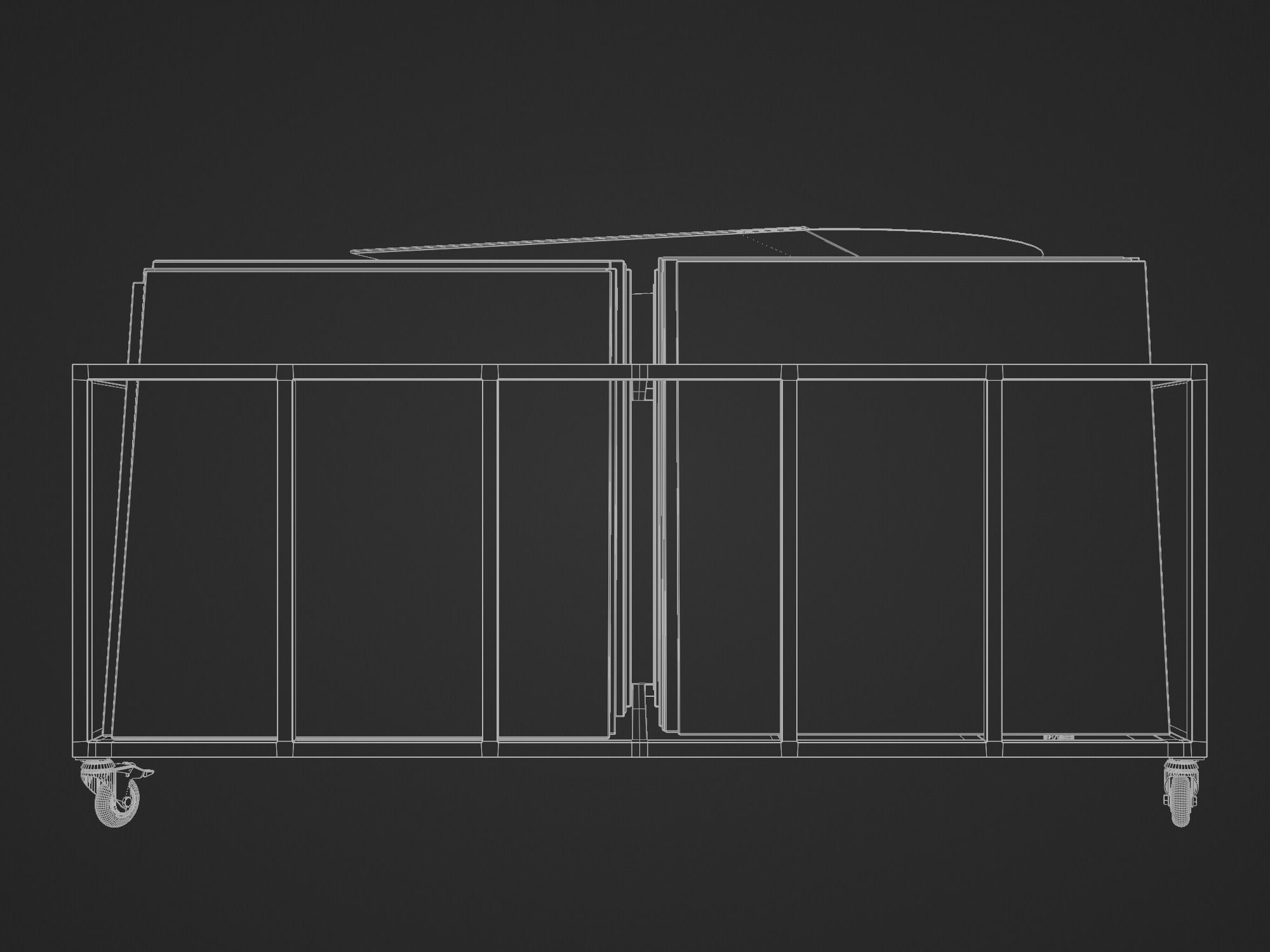 Vinyl Storage No30 with 5 Color Variations 3D model_24