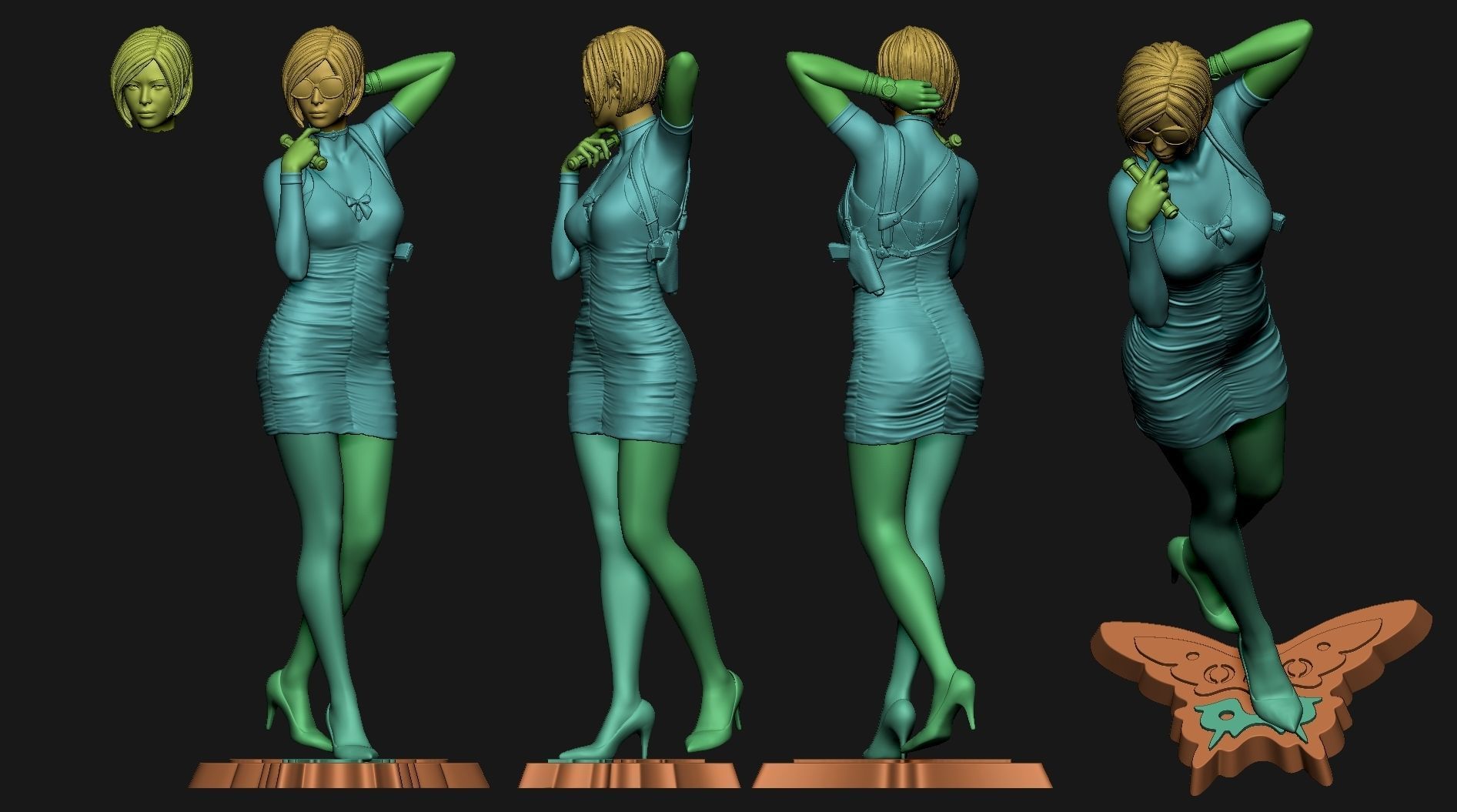 Ada Wong 3D print model_7