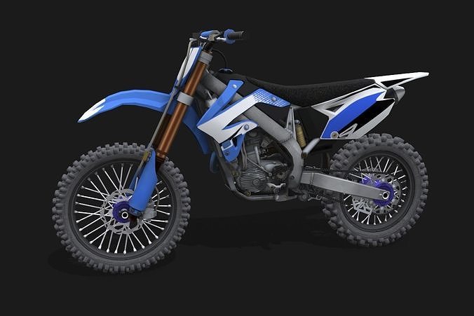 Motorcycle 5 dirt bike Low-poly 3D model