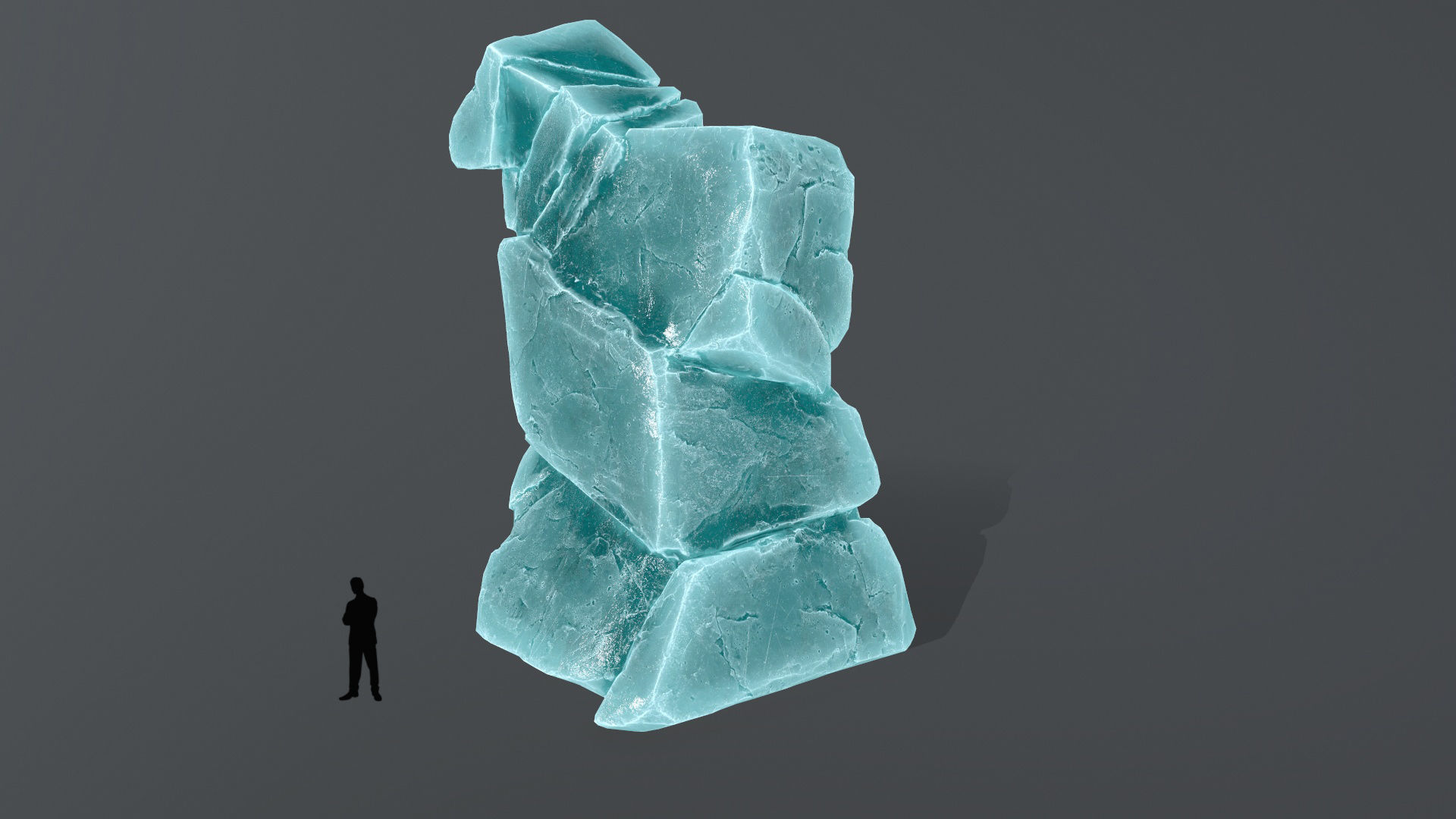ice rocks Low-poly 3D model_9