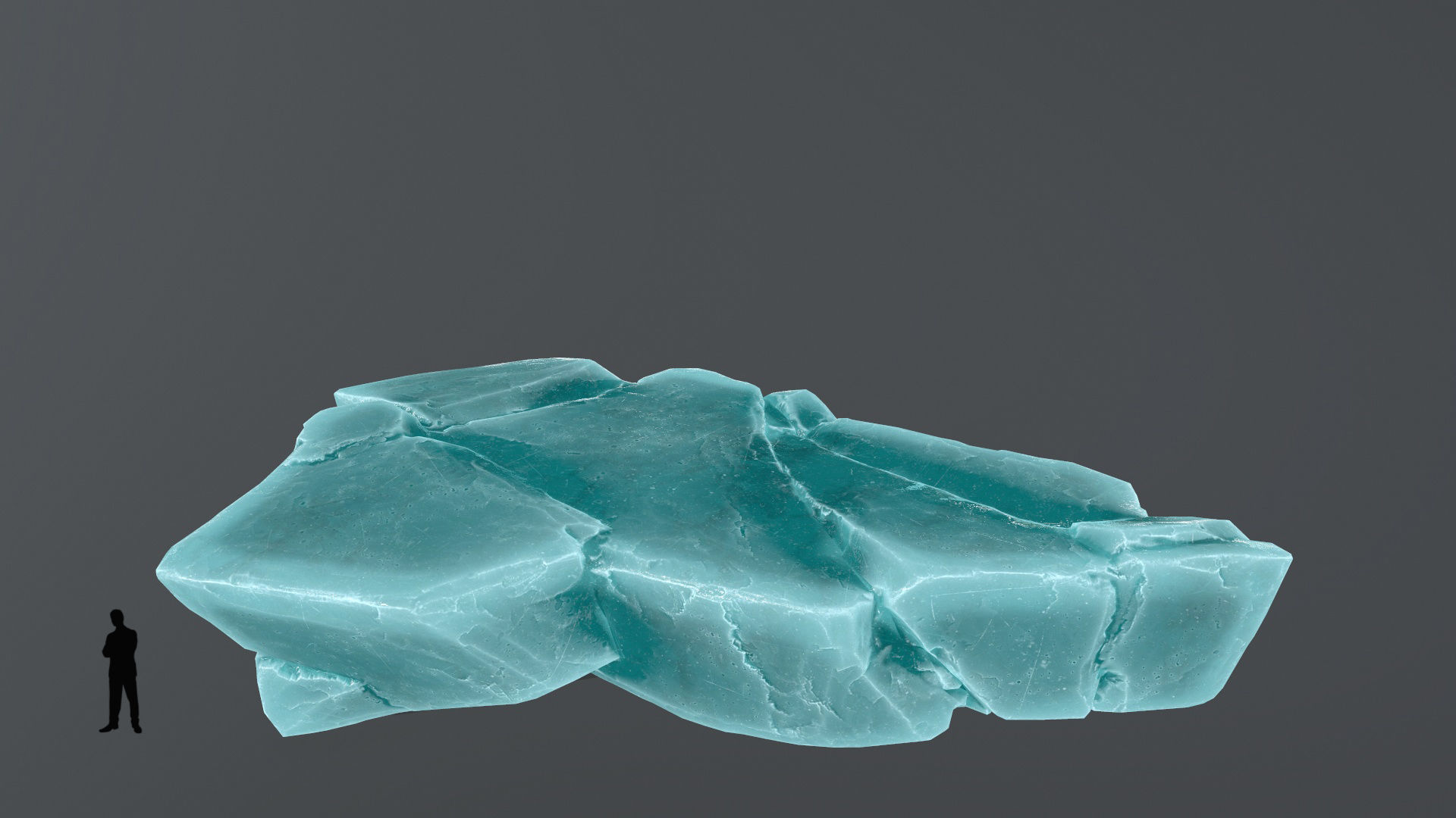 ice rocks Low-poly 3D model_8