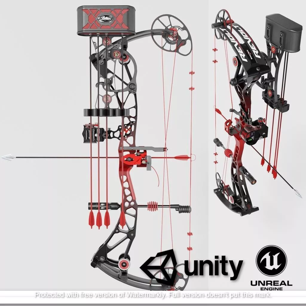Compound Bow Revolt by Bowtech Low-poly 3D model