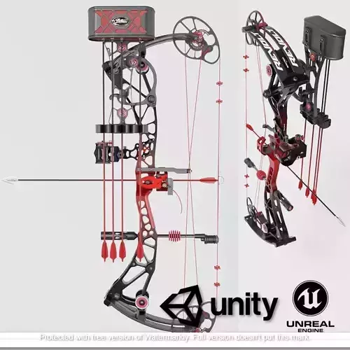 Compound Bow Revolt by Bowtech Low-poly 3D model