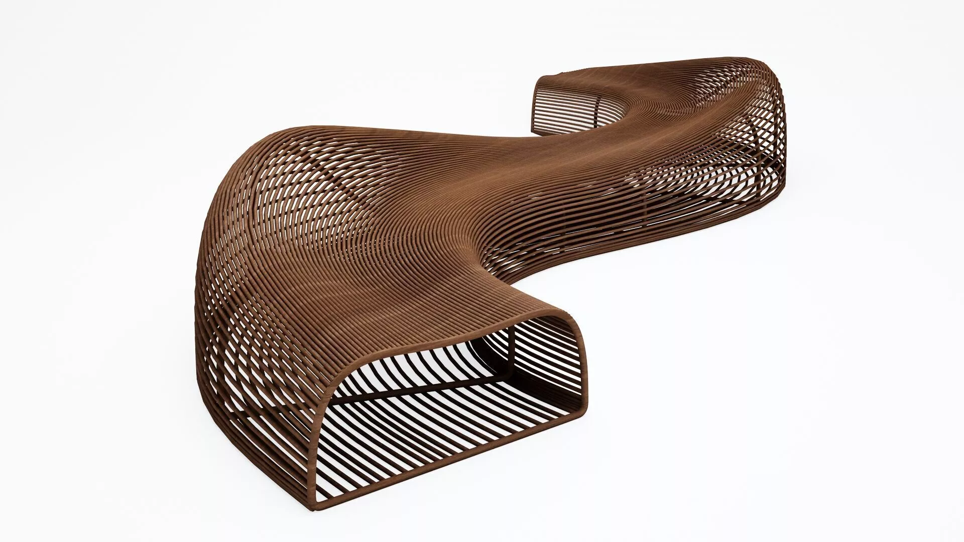 Parametric bench 03 3D model