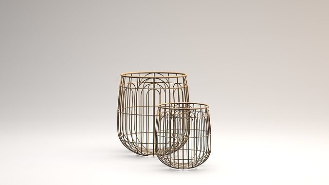 Wicker Basket 3D model