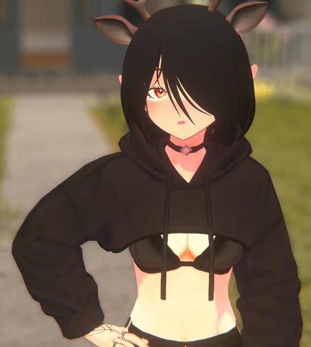 Daisy Vtuber Custom Model  Low-poly 3D model_1