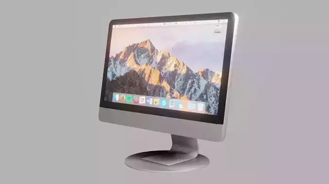 Computer Monitor - Low Poly - Game Ready - PBR