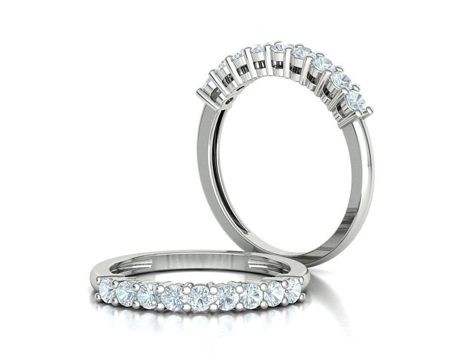 9 Stone Eternity Ring Diamond Band 3dmodel 3D print model_3