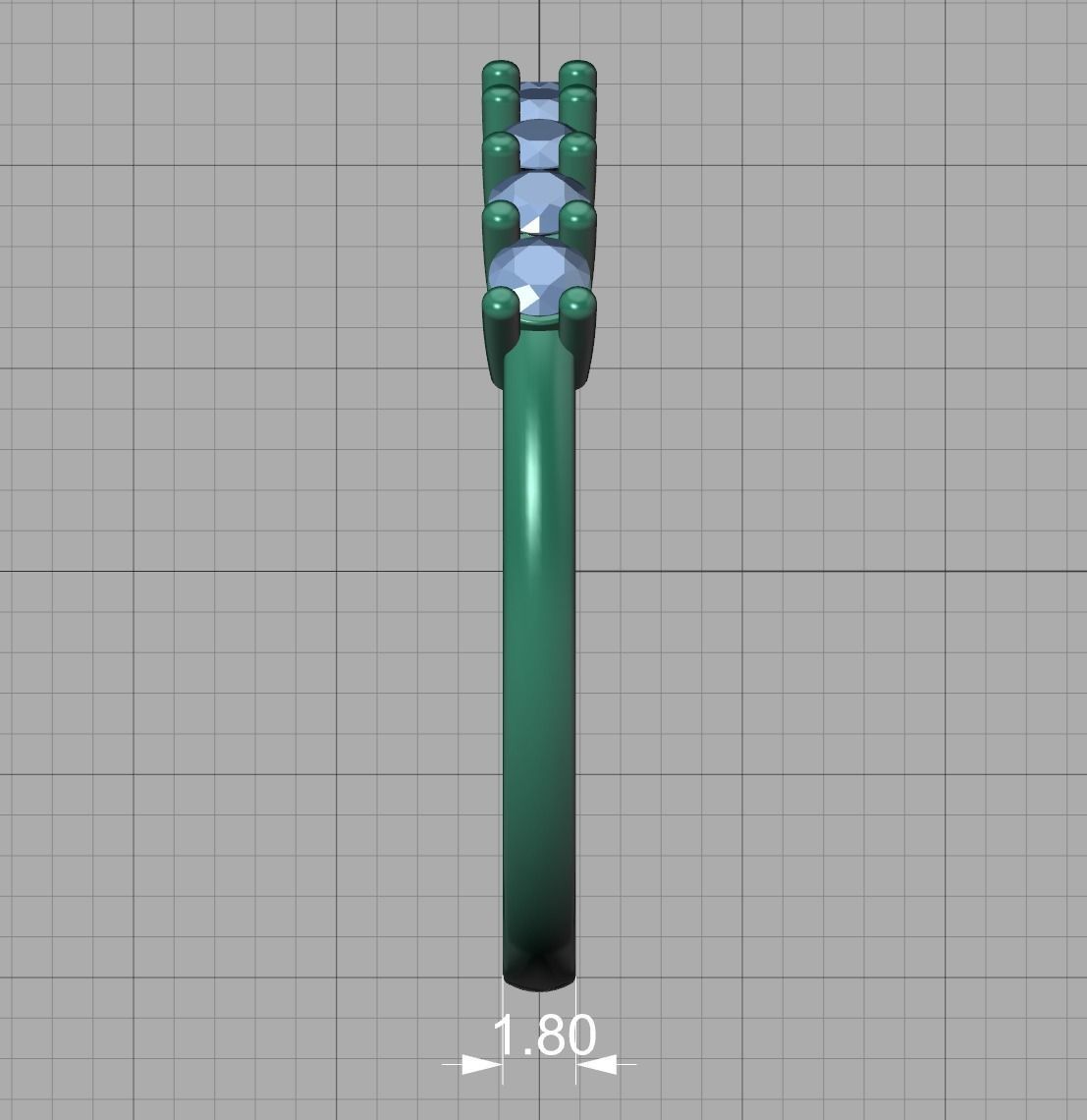 9 Stone Eternity Ring Diamond Band 3dmodel 3D print model_21