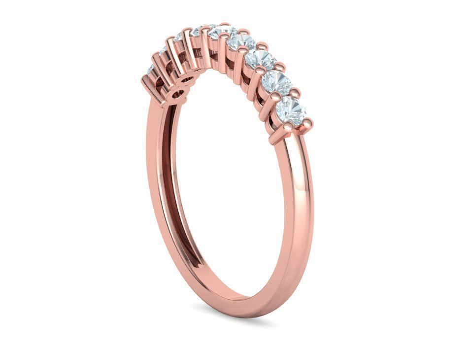 9 Stone Eternity Ring Diamond Band 3dmodel 3D print model_10