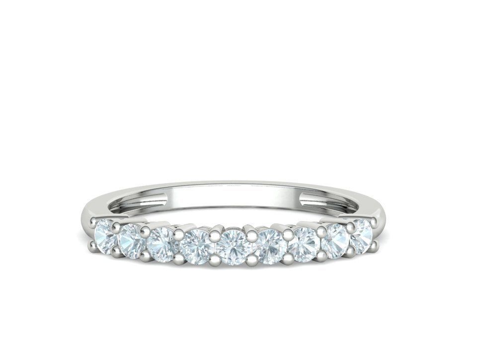 9 Stone Eternity Ring Diamond Band 3dmodel 3D print model_6